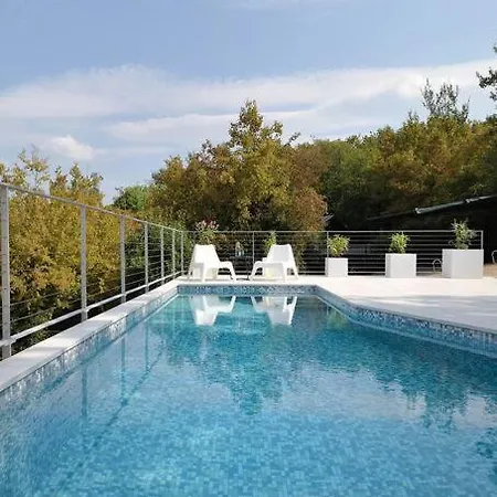 5*modern Seaview With Private Pool Villa Klimno